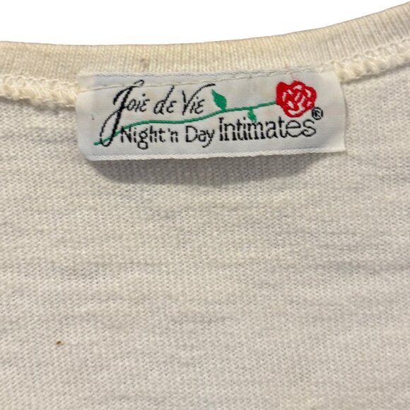 Joie De Vie day n night intimates vintage women's Christopher Lee art sleepshirt - Picture 5 of 7